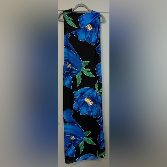 Zara Blue Floral Dress - Picture 1 of 3